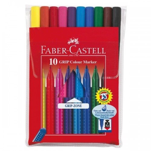 Faber Castell Tusser, Grip 10 farver